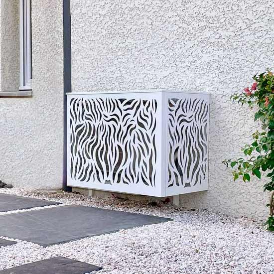 Cache clim en aluminium thermolaqué