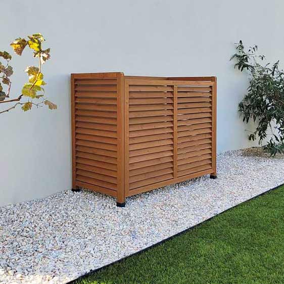 Cache clim en bois